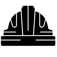 helmet solid icon