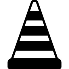 cone solid line icon