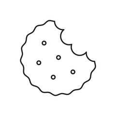 Simple biscuit icon. Food icon. Illustration