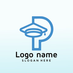 Design a logo for the online course letter P