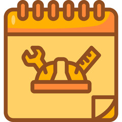 labour day Two Tone icon