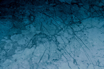 Old wall pattern texture cement blue dark abstract blue color design are light with black gradient background.