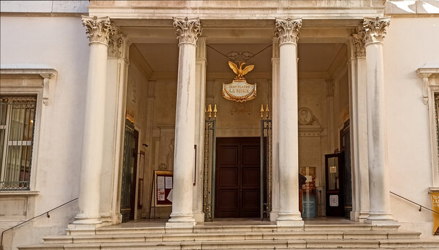 view of the fenice theater in Venice, Italy