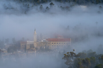 A Foggy Morning in Jerusalem, Israel