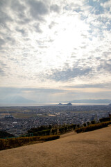 快晴の空と眺望