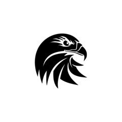Head Eagle logo Design isolated on white background