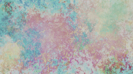 Abstract watercolor background and Old distressed green grungy wall background. Painted colorfull concrete background. Old concrete wall covered with colorful paint and Colorful sweet colors abstract.