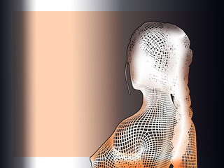 3d rendered illustration of a person with a sword