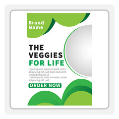  the veggies for life social media post template