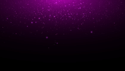 Vector star cloud with dust.Glowing light effect with lots of shining falling glare isolated on dark background.	
