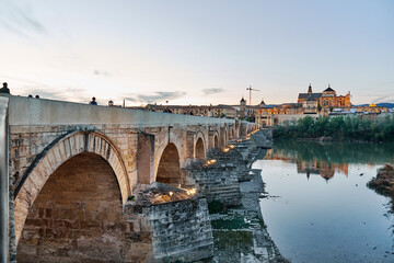 Fototapeta premium Roman Bridge of Cordoba, Spain