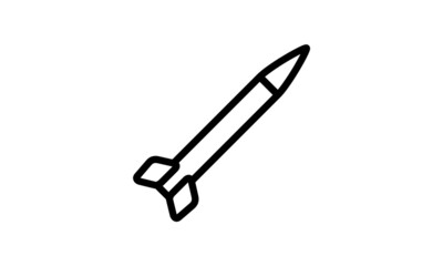 military icon vector icon simple perfect pixel outline design with white background