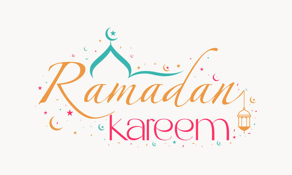 Ramadan Kareem. Islamic festival community prayers template for banner, card, poster, background.