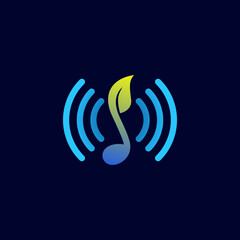 Audio Natural Music Logo Design