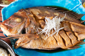 美味しそうな魚の煮つけ