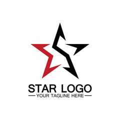 star logo template vector icon illustration design-vector