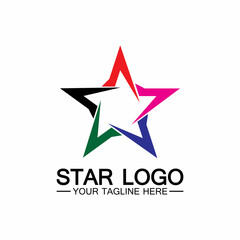 star logo template vector icon illustration design-vector