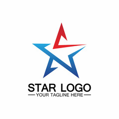 star logo template vector icon illustration design-vector