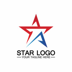 star logo template vector icon illustration design-vector