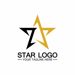 star logo template vector icon illustration design-vector