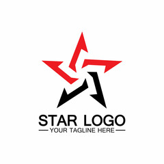 star logo template vector icon illustration design-vector