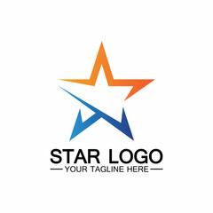 star logo template vector icon illustration design-vector