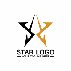 star logo template vector icon illustration design-vector