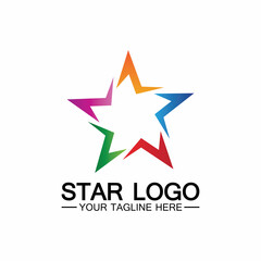 Obraz premium star logo template vector icon illustration design-vector
