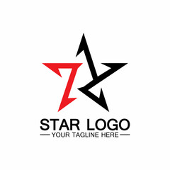 star logo template vector icon illustration design-vector