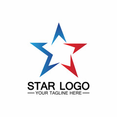 Obraz premium star logo template vector icon illustration design-vector