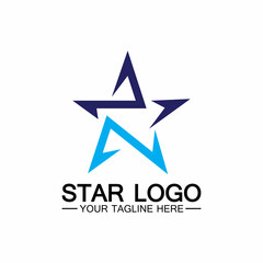 Obraz premium star logo template vector icon illustration design-vector
