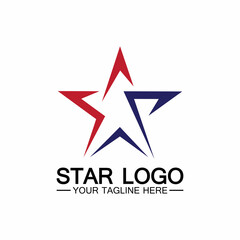 star logo template vector icon illustration design-vector