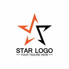 star logo template vector icon illustration design-vector