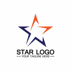 star logo template vector icon illustration design-vector