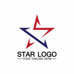 star logo template vector icon illustration design-vector