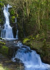 Waterfall in the valley of Araitz next to the Aralar mountain range, Navarre
