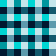 Seamless pattern with plaid motifs in 6 colors