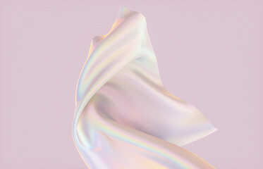 Beauty fashion smooth elegant flying cloth. Abstract 3d art background.