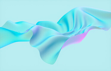Beauty fashion smooth elegant flying cloth. Abstract 3d art background.