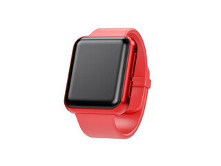 Smart watch close-up on a white background. 3d render
