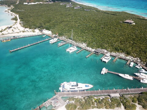 Exuma Cays, Bahamas. View from Above. No filters