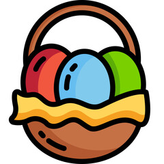 easter egg line icon