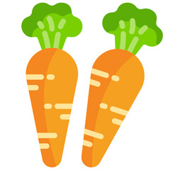 carrots flat icon