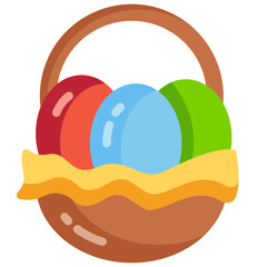 easter egg flat icon