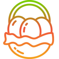 easter egg gradient icon