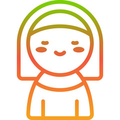 nun gradient icon