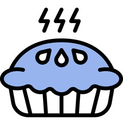 apple pie one color icon