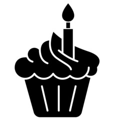 cupcake solid icon