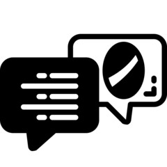 chat solid line icon