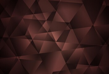 Dark Pink, Red vector abstract mosaic background.